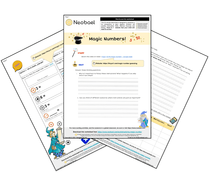 Neobael Worksheet - 🔓 Unlocking algebra with magic! 🧙🏻‍♂️